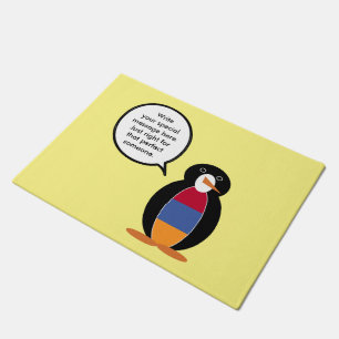 Armenien sprechende Ms Penguin Personalisiert Fußmatte