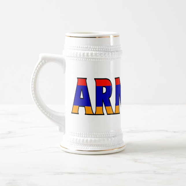 Armenien Stein Bierglas (Links)
