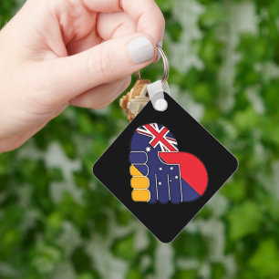 Armenien UK Flaggen Schlüsselanhänger