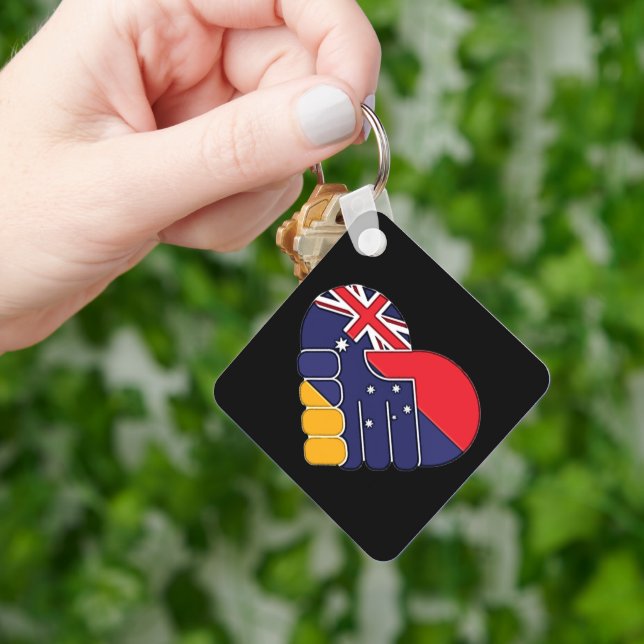 Armenien UK Flaggen Schlüsselanhänger (Hand)