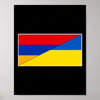 Armenien Ukraine Flagge Armenische Ukrainische Nat