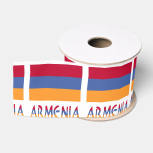 Armenien und Armenien Ripsband