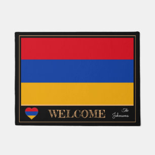 Armenien und Armenische Flaggenmatten/Empfang von Fußmatte