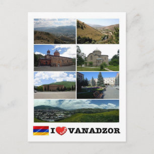 Armenien - Vanadzor - I Liebe - Postkarte
