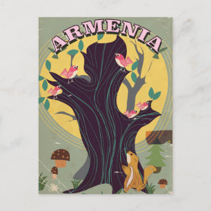 Armenien Vintager Cartoon Postkarte