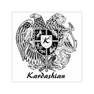 Armenien-Wappen personifizieren Permastempel