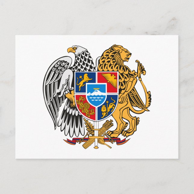 Armenienwappen Postkarte (Vorderseite)