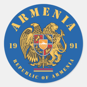 Armenienwappen Runder Aufkleber