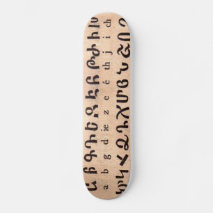 Armenisch-Alphabet-Skateboard Skateboard