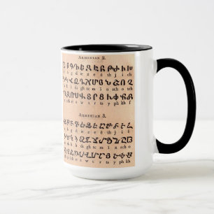 Armenisch-Alphabet Tasse