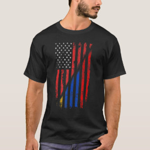 Armenisch American Flag Retro Style USA Armenia Fl T-Shirt