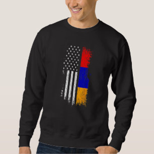Armenisch-Amerikanische Flagge Stolz Armenien USA Sweatshirt