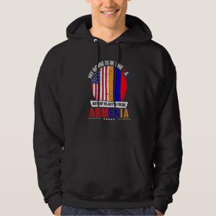 Armenisch amerikanisches Patriot Herz aus Armenien Hoodie