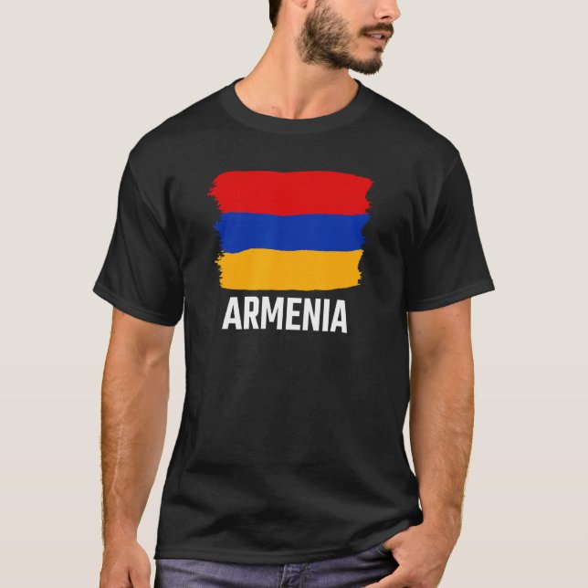 Armenisch-armenische Flagge Armenisch T-Shirt (Vorderseite)