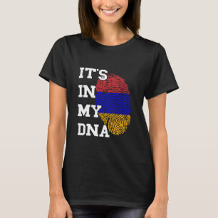 Armenisch Es Ist In Meinem DNA Fingerabdruck Armen T-Shirt