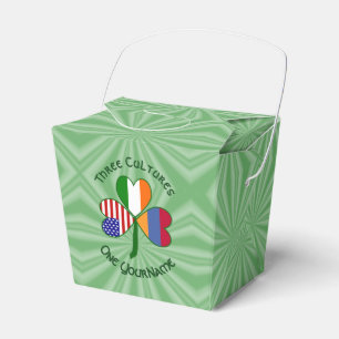 Armenisch Irisch Amerikanische Flaggen Shamrock Pe Geschenkschachtel