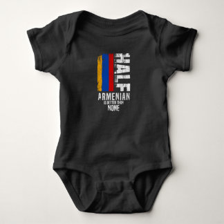 Armenisch ist halb besser als kein lustiger Armeni Baby Strampler