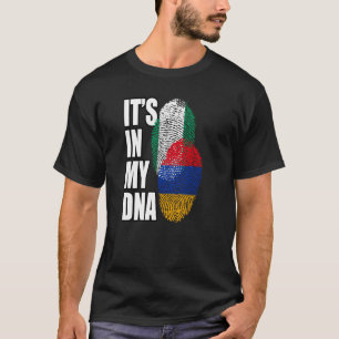 Armenisch und Nigerianisch gemischtes DNA-Flag-Erb T-Shirt
