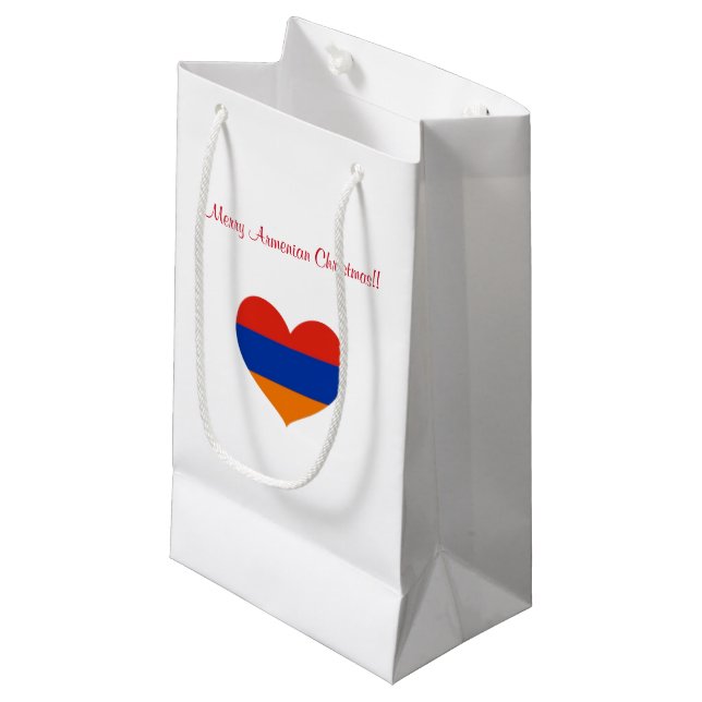 Armenische Bevorzugungs-Tasche der Kleine Geschenktüte (Vorderseite Schrägansicht)
