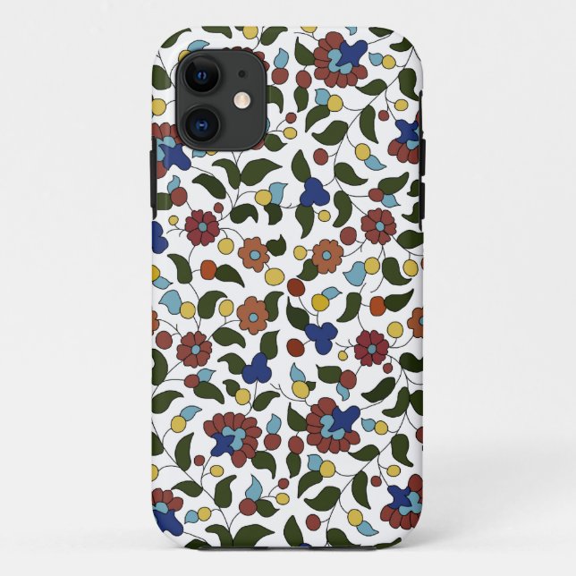 Armenische Blume - Blau und Weiß Case-Mate iPhone Hülle (Rückseite)