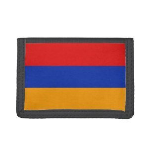 Armenische Flag-Brieftasche Trifold Geldbörse