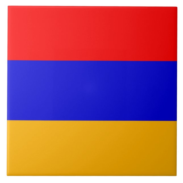 Armenische Flag Tile Fliese (Vorderseite)
