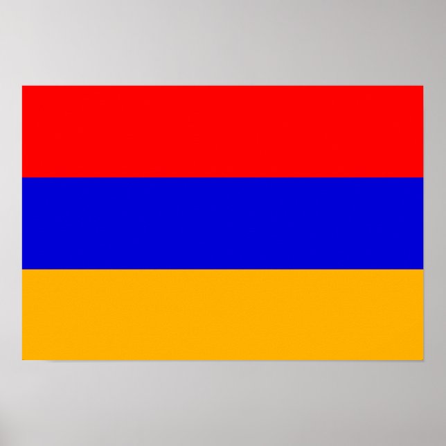 armenische Flagge; armenisch Poster (Vorne)