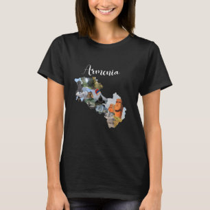 armenische Flagge, armenische Kleidung, armenische T-Shirt