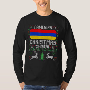 Armenische Flagge Armenischer Weihnachtssüßer T-Shirt