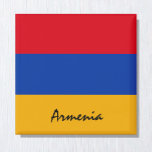Armenische Flagge & Asien - Urlaub/Sportfans Magnet<br><div class="desc">Kühlschrankmagnet: Armenien & Asien - Liebe für Patrioten in meinem Land und Armenien</div>