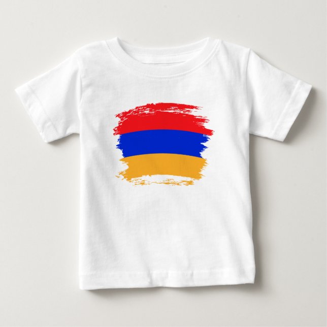 Armenische Flagge Baby T-shirt (Vorderseite)