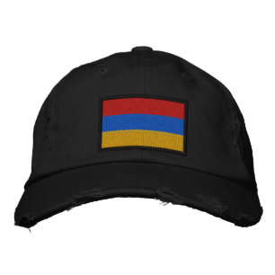 armenische Flagge Bestickte Baseballkappe