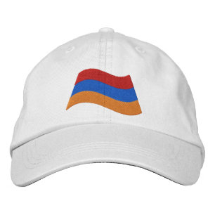 Armenische Flagge Bestickte Kappe
