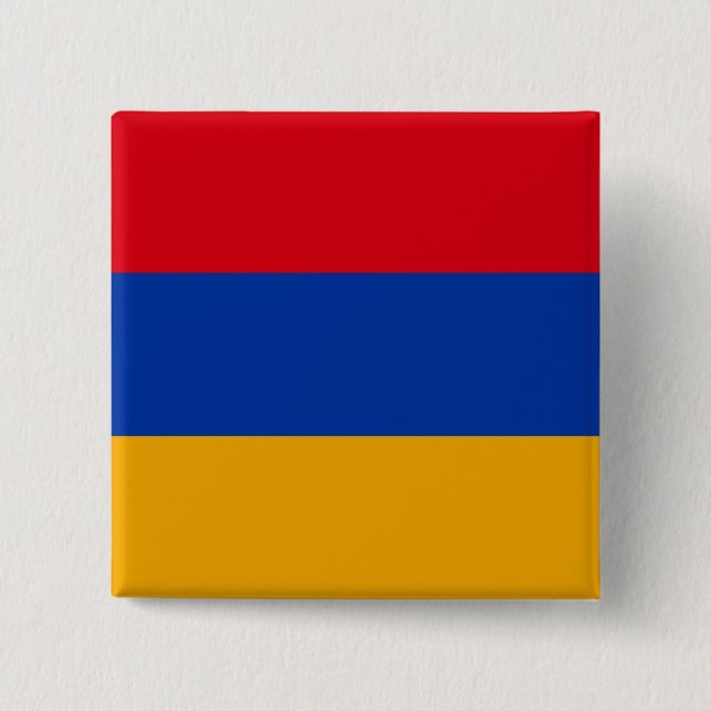 armenische Flagge Button (Vorderseite)