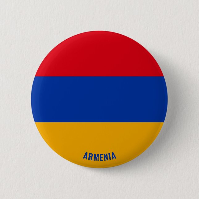 Armenische Flagge Charming Patriotic Button (Vorderseite)
