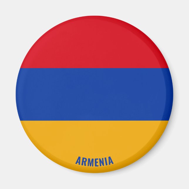 Armenische Flagge Charming Patriotic Magnet (Vorne)