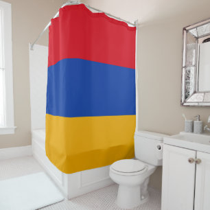 armenische Flagge Duschvorhang
