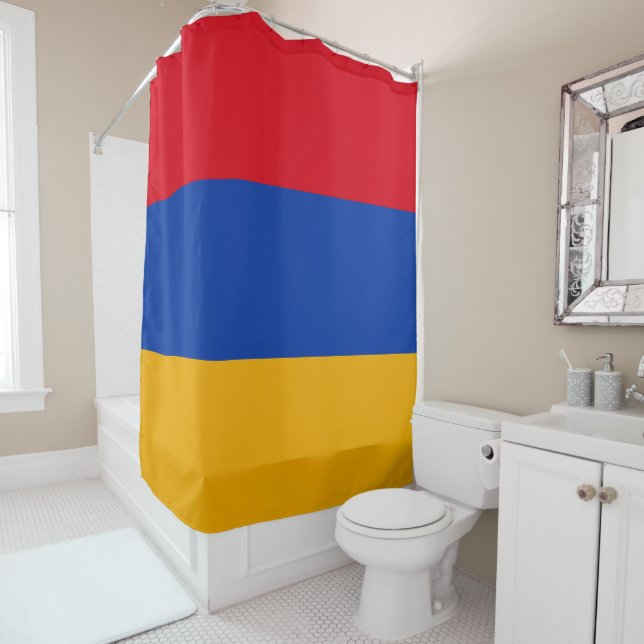 armenische Flagge Duschvorhang (Beispiel)