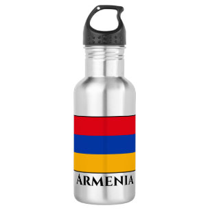 armenische Flagge Edelstahlflasche