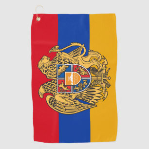 Armenische Flagge, Emblem & Armenien Golf /Sport Golfhandtuch