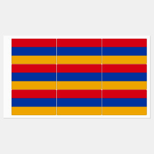 armenische Flagge Etiketten