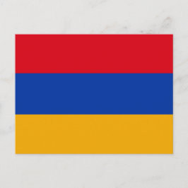Armenische Flagge, Flagge Armeniens Postkarte