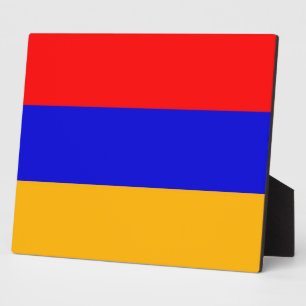 Armenische Flagge Fotoplatte
