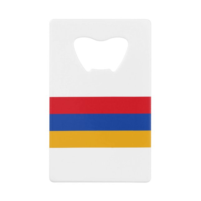 armenische Flagge Geldbeutel Flaschenöffner (Vorderseite)