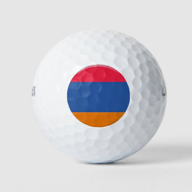 Armenische Flagge Golfball (Vorderseite)