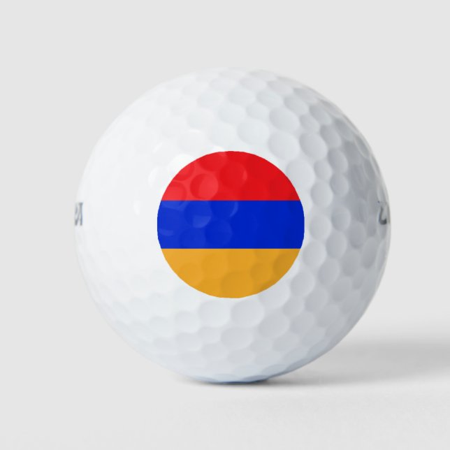 Armenische Flagge Golfball (Vorderseite)