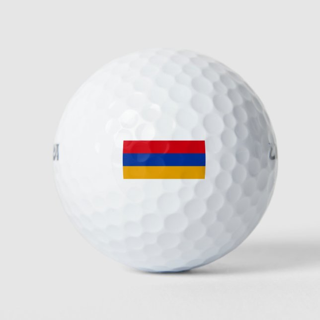 armenische Flagge Golfball (Vorderseite)