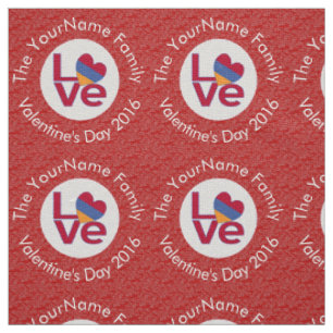Armenische Flagge Herz LIEBE Rot Personalisierter Stoff