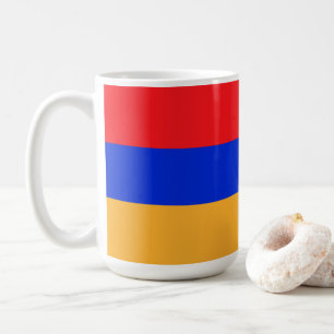 Armenische Flagge Kaffeetasse
