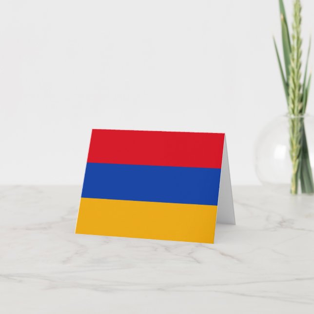 armenische Flagge Karte (Vorderseite)